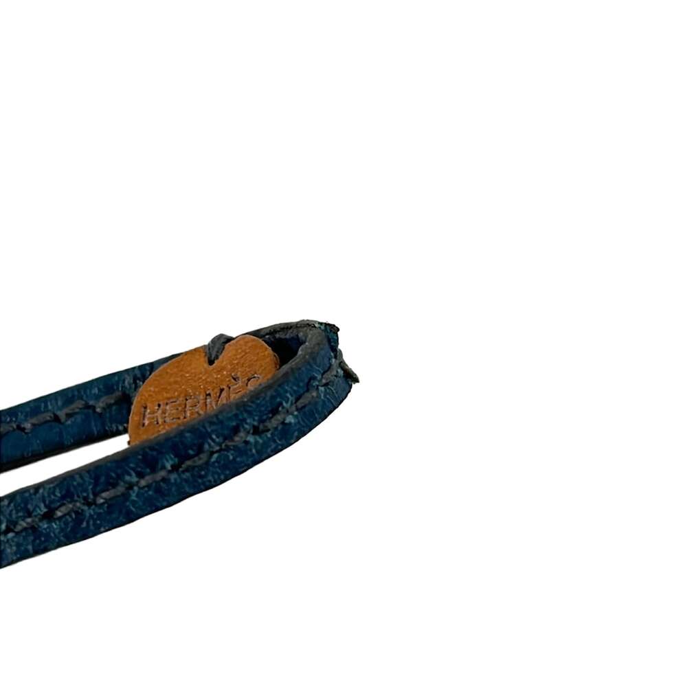 Hermès Necklace Blue Izmir Rose Jaipur Veau Epsom Taurillon Clemence - Picture 6 of 6